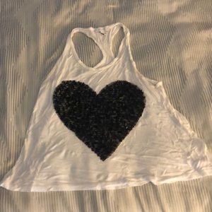 Delia’s heart tank top